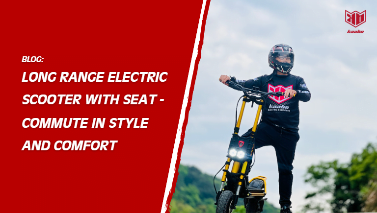 Long Range Electric Scooter with Seat Commute in Style and Comfort